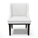 Ver imagem 3 de Kit 08 Cadeiras de Jantar Liz Corino Branco Base Fixa Madeira Preto - D’Rossi
