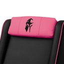 Ver imagem 5 de Poltrona Gamer Troia Streammer Reclinável Luxo Resistente até 150kg:corino Preto/pink
