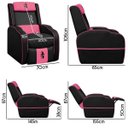 Ver mais imagens de Poltrona Gamer Troia Streammer Reclinável Luxo Resistente até 150kg:corino Preto/pink