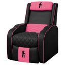 Ver imagem 1 de Poltrona Gamer Troia Streammer Reclinável Luxo Resistente até 150kg:corino Preto/pink