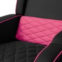 Ver imagem 6 de Poltrona Gamer Troia Streammer Reclinável Luxo Resistente até 150kg:corino Preto/pink