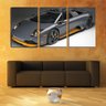 Quadro canvas 45x96 lamborghini conversível grafite - 2