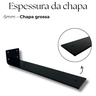 Suporte para Prateleira 30cm Invisível Mão Francesa Aço Resistente Moderno Casa Quarto Cozinha - 4