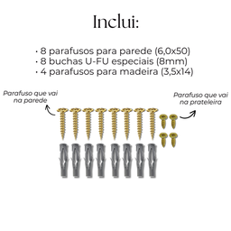 Suporte para Prateleira 30cm Invisível Mão Francesa Aço Resistente Moderno Casa Quarto Cozinha - 8