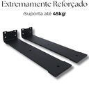 Ver imagem 4 de Suporte para Prateleira 30cm Invisível Mão Francesa Aço Resistente Moderno Casa Quarto Cozinha