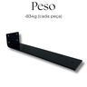 Suporte para Prateleira 30cm Invisível Mão Francesa Aço Resistente Moderno Casa Quarto Cozinha - 5