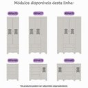 Ver imagem 7 de Quarto de Bebê Completo com Berço Americano 3 em 1 Ternura Multimóveis MP4647 - Off White