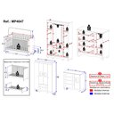 Ver imagem 4 de Quarto de Bebê Completo com Berço Americano 3 em 1 Ternura Multimóveis MP4647 - Off White