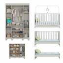 Ver imagem 5 de Quarto de Bebê Completo com Berço Americano 3 em 1 Ternura Multimóveis MP4647 - Off White