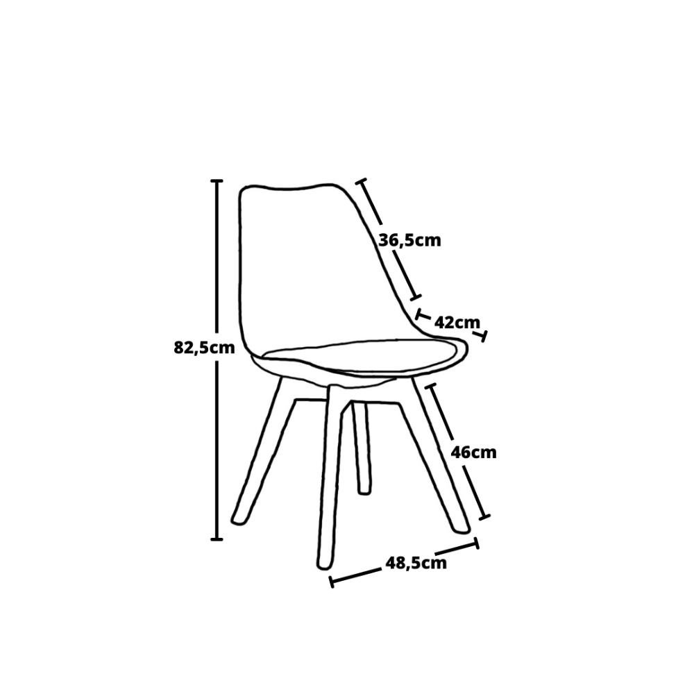 Conjunto de Mesa Dobrável Retrátil 1,40 Volpi + 4 Cadeiras Leda - Preta - 5