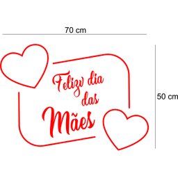 Adesivo para Vitrine Feliz Dia Das Mães Decoração de Lojas - 1