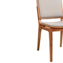 Ver imagem 4 de Cadeira para Mesa de Jantar Britney 43cm Madeira Maciça | Courino Factor Bege - Sallar Home