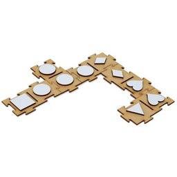 Dominó Percepção Tátil com Relevo 28 Pcs - 2