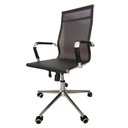 Ver imagem 1 de Cadeira de Escritório Esteirinha Tela Mesh Base Cromada com Rodinha Fortt Salta Preta - Cef04-p