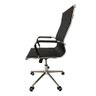 Cadeira de Escritório Esteirinha Tela Mesh Base Cromada com Rodinha Fortt Salta Preta - Cef04-p - 6