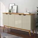 Ver imagem 1 de Buffet Mila 4 Portas MDF 160cm Off White Cinamomo Casah