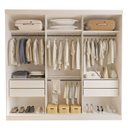 Ver imagem 2 de Closet Casal sem Portas 4 Gavetas Paris Minastex Branco