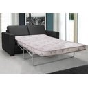 Ver imagem 2 de Sofá Cama Amsu Linho Preto Pés Amêndoa 185cm - 62457