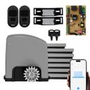 Ver imagem 2 de Kit Motor Portão Residencial Izzy 500 Smart 127V Crem 3m Agl