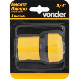 Engate rápido jardim 3/4" abs passagem livre - Vonder - 2