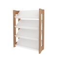 Ver imagem 1 de Sapateira Baixa Branco/nogal Tecnomobili Az1025 Cor: Amêndoa/branco