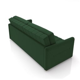 Sofá-cama Decorativo Retrátil Thanos 2 Lugares 192cm Veludo Verde G45 - Gran Belo - 8