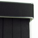 Ver imagem 4 de Persiana Vertical Tecido com Bando Largura 2,20 X 2,30 Altura - Cores:preta/bilateral