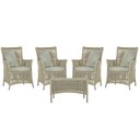 Ver imagem 1 de 4 Poltronas e 1 Mesa Igapó em Alumínio Pintura Fendi Corda Náutica Estofado 5