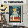 Quadro de Decoração Quarto Descolado Carro Praia e Surf - 6
