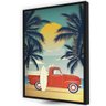 Quadro de Decoração Quarto Descolado Carro Praia e Surf - 1