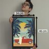 Quadro de Decoração Quarto Descolado Carro Praia e Surf - 7