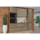 Ver imagem 4 de Armário de Cozinha Torre Fornos 70cm 2 Nichos 1 Porta 3 Gavetas G750 Maxxi Canela Kappesberg
