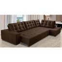 Ver imagem 1 de Sofá de Canto Retrátil e Reclinável com Molas 3,40x2,00 Berlim Suede Mirra Decor