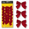 Kit 12 Laço Lacinho Veludo Natal Decoração Arvore de Natal Vermelho Presente - 3