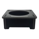 Ver imagem 3 de Comedouro Bebedouro Cachorro Gato MDF Tigela Inox 480ml 6cm Preto