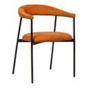 Ver imagem 1 de Cadeira Conforto Anatômico e Estilo Moderno Sala Jantar Restaurante Maya Preto/Premium Terracota