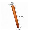 Ver imagem 4 de Kit 04 Pés Palito 30cm Madeira Inclinado para Poltrona e Móveis em Geral