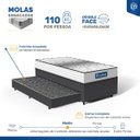 Ver imagem 7 de Cama Box com Auxiliar + Colchão de Molas Ensacadas Double Face Essence Probel Solteiro 88cm