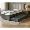 Ver imagem 1 de Cama Box com Auxiliar + Colchão de Molas Ensacadas Double Face Essence Probel Solteiro 88cm