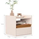 Ver imagem 3 de Mesa de Apoio Bianca Suspensa Off White Nature