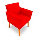 Ver imagem 6 de Kit 2 Poltrona Cadeira para Sala Confortável e Minimalista Paris em Suede