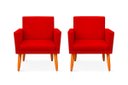 Ver imagem 1 de Kit 2 Poltrona Cadeira para Sala Confortável e Minimalista Paris em Suede