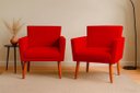 Ver imagem 2 de Kit 2 Poltrona Cadeira para Sala Confortável e Minimalista Paris em Suede