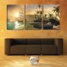 Quadro canvas 45x96 caravelas chega em terra firme arte - 2