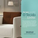 Ver imagem 3 de Almofada Decorativa Aviv Cheia com Zíper 35x56 Linho para Sofá Poltrona Fibra Siliconada Terracota