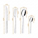 Ver imagem 3 de Kit - Faqueiro Premium 3 Peças + 1 Faqueiro 24 Peças Búzios Inox - Tramontina