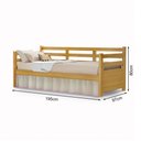 Ver imagem 3 de Cama Solteiro Babá Madeira Rústica Enjoy Mona Mais Nicho - Imbuia