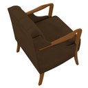 Ver imagem 7 de Kit Namoradeira 135cm e 2 Poltronas Decorativas Capitonê Lapa M22 Veludo Marrom - Mpozenato