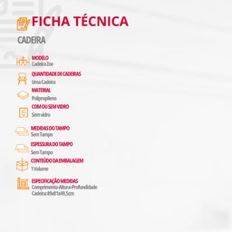Cadeira Zoe Preta em Polipropileno Moderna Mobília - 4