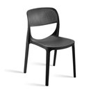 Ver imagem 5 de Cadeira Zoe Preta em Polipropileno Moderna Mobília